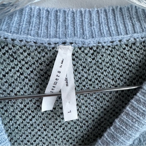 Dreamers Butterfly Print Sweater Blue size L - Picture 7 of 8